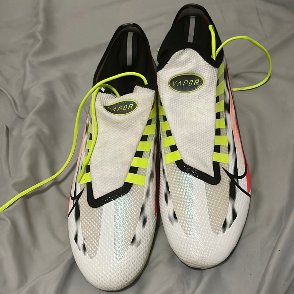 Nike vapor football cleats, size 11. Only worn twice on the field.
